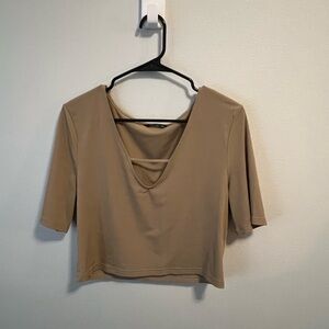 Tan/Beige Women's Crop Top